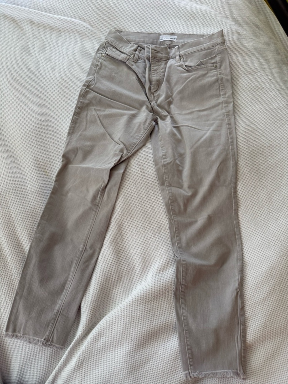 LOFT Light Taupe Skinny Pants